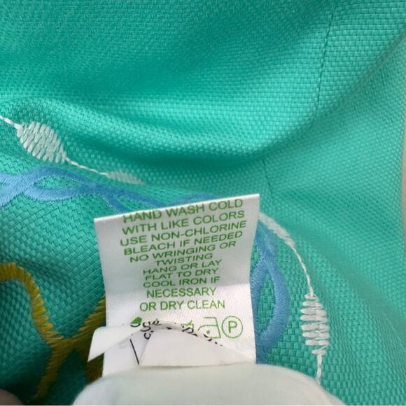 Lilly Pulitzer Strapless Mini Dress Bumble Bee Embroidered Cotton Stretch Preppy - Picture 6 of 7